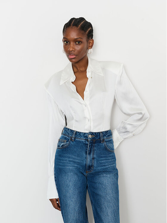 La Mania La Mania Camicia LEAH Bianco Classic Fit