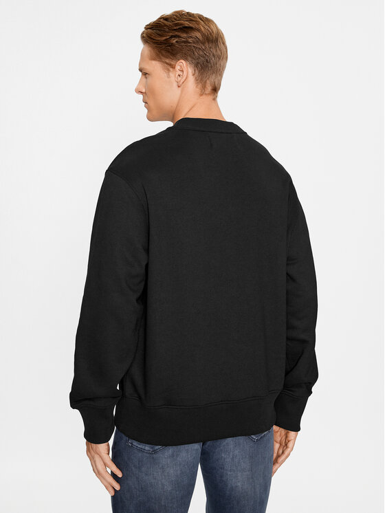 Calvin Klein Jeans Calvin Klein Jeans Μπλούζα Monologo Stencil J30J324113 Μαύρο Relaxed Fit