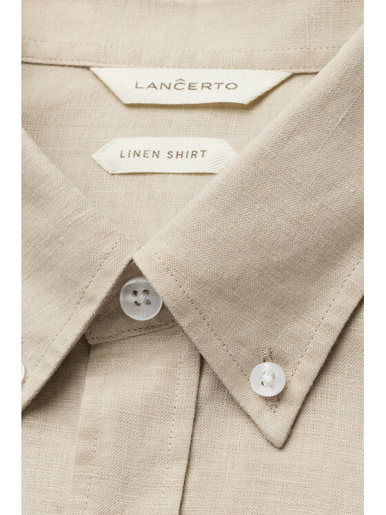 Lancerto Lancerto Koszula Modesta KO073126000037 Beżowy Regular Fit