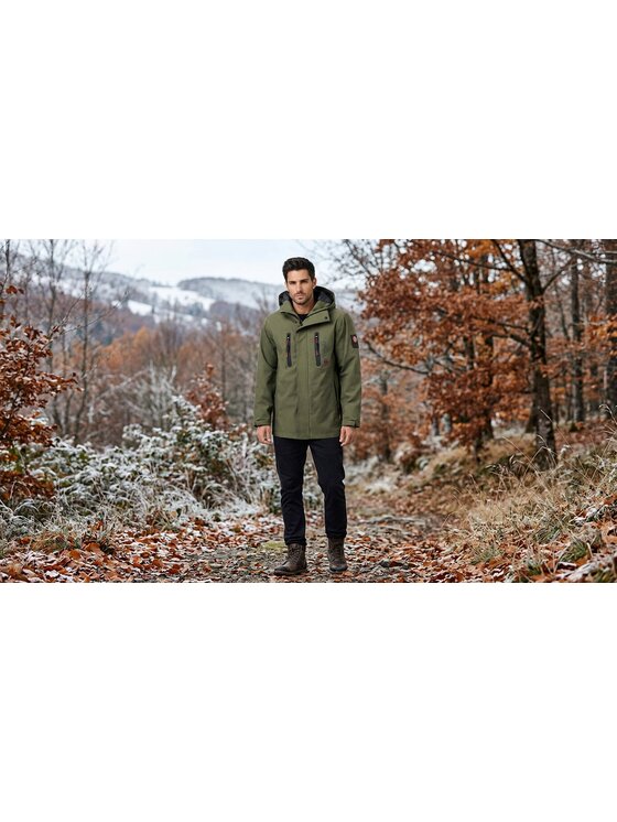 Geographical Norway Geographical Norway Kurtka przejściowa SZ2206H/GN-KAKI Zielony Reglan Fit