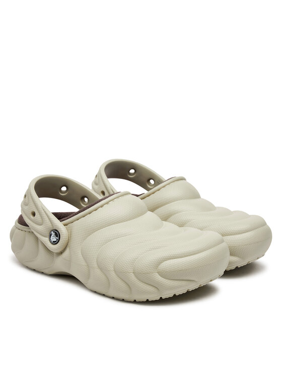 Crocs Crocs Шльопанці Classic Lined Overpuff Clog 210059 Бежевий