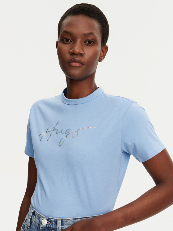 HUGO HUGO T-krekls Damacia 50535491 Zils Regular Fit