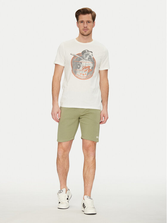 Blend Blend Szorty sportowe 20714198 Zielony Regular Fit