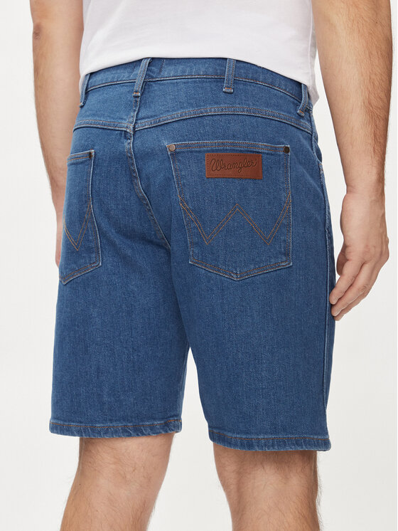 Wrangler Wrangler Kratke traperice Frontier 112350819 Plava Relaxed Fit