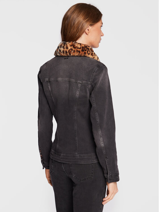Liu Jo Liu Jo Kurtka jeansowa UF2069 D4391 Czarny Regular Fit