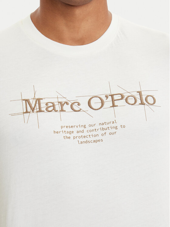 Marc O'Polo Marc O'Polo T-Shirt 528 2305 51196 Écru Regular Fit