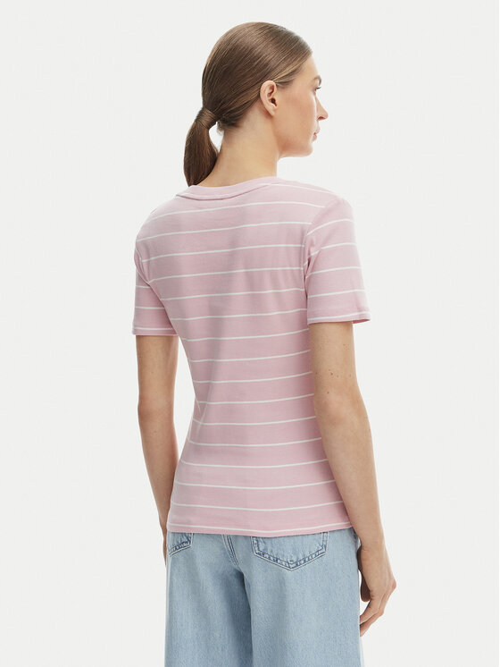 Tommy Hilfiger Tommy Hilfiger T-krekls New Cody WW0WW40584 Rozā Slim Fit