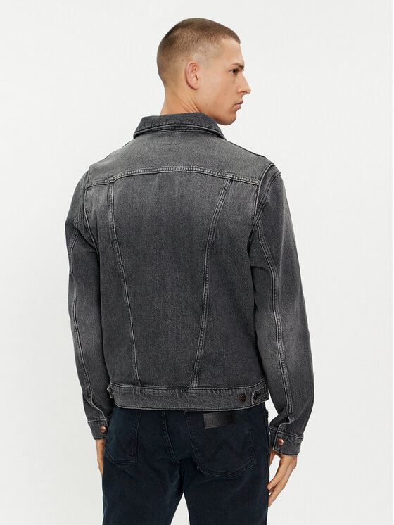 Wrangler Wrangler Τζιν μπουφάν 112350179 Γκρι Regular Fit