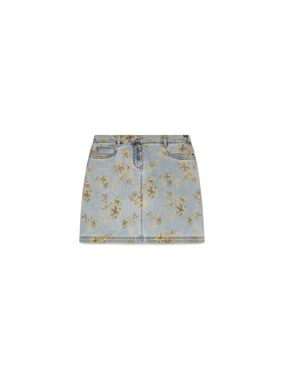 Fiorella Rubino Fiorella Rubino Spódnica mini 1402T000381N004 Turkusowy Regular Fit