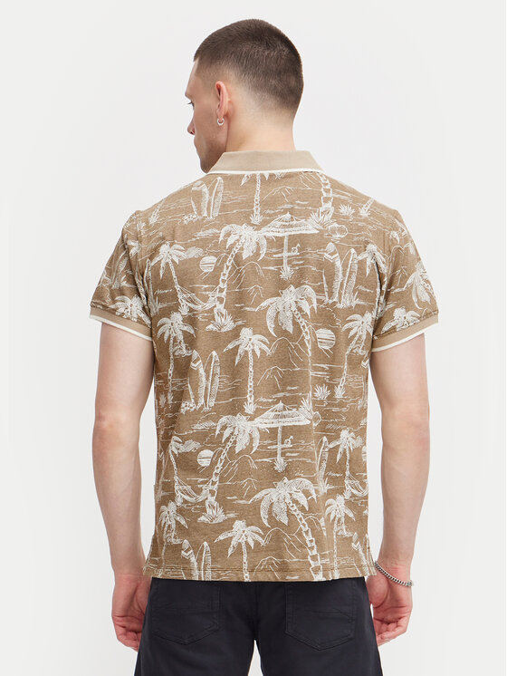 Blend Blend Polo särk 20716905 Beež Regular Fit