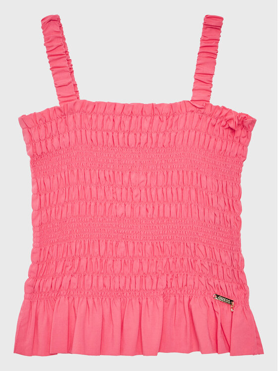 Guess Guess топ J3GH04 WFBN0 Розов Regular Fit