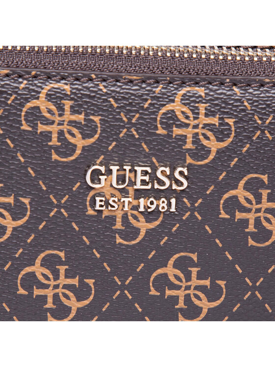 Guess Guess Дамска чанта Naya (QL) Mini HWQL78 81700 Кафяв