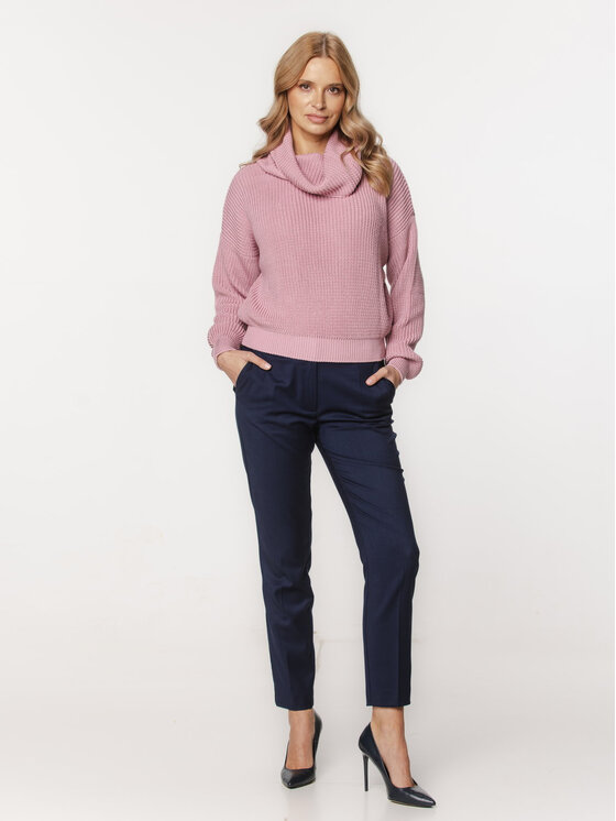 Willsoor Willsoor Sweter 66101 Różowy Loose Fit