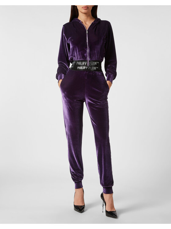 PHILIPP PLEIN PHILIPP PLEIN Joggery 3127 Fioletowy Regular Fit