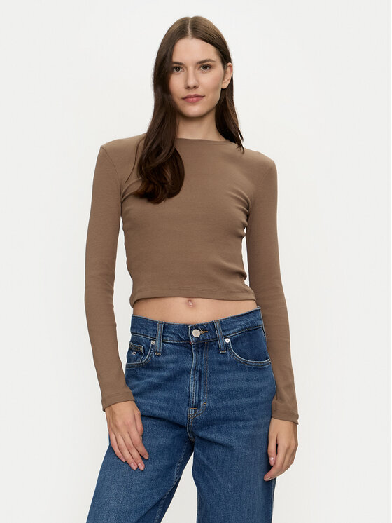 Brave Soul Brave Soul Bluse LLT-624LILETH2 Braun Regular Fit