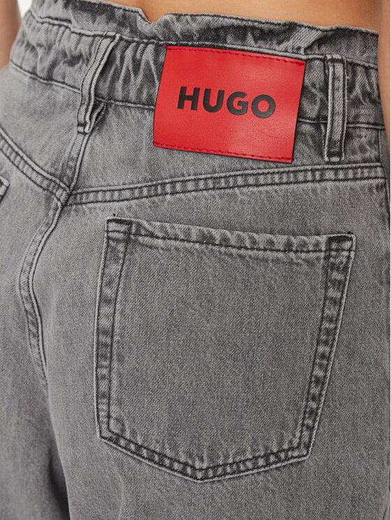 Hugo Hugo Jeansy 50498307 Šedá Relaxed Fit