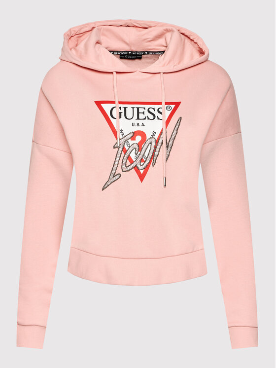 Guess HOODY ICON Rosa Felpa Donna € 85.95