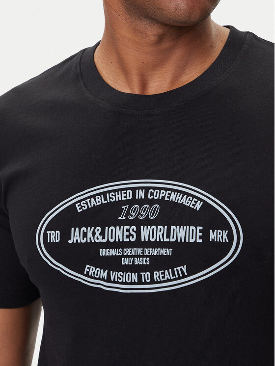 Jack&Jones Jack&Jones T-shirt York 12283800 Crna Relaxed Fit