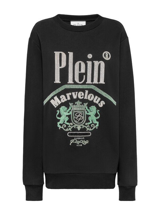 PHILIPP PLEIN PHILIPP PLEIN S dlouhým rukávem 22289 Černá Regular Fit