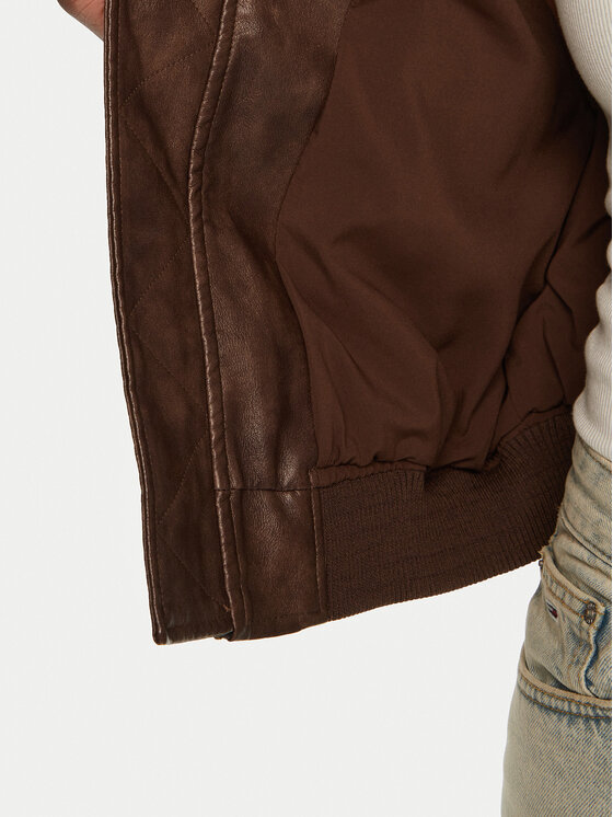 Guess Guess Bundy bomber W5RL21 WGW40 Hnedá Regular Fit