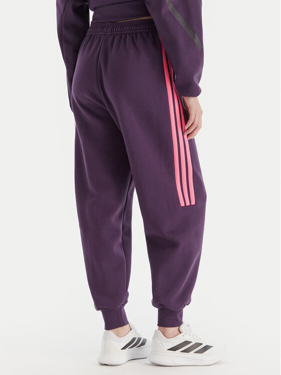 adidas adidas Spodnji del trenirke Tiro 3-Stripes JM9072 Vijolična Loose Fit