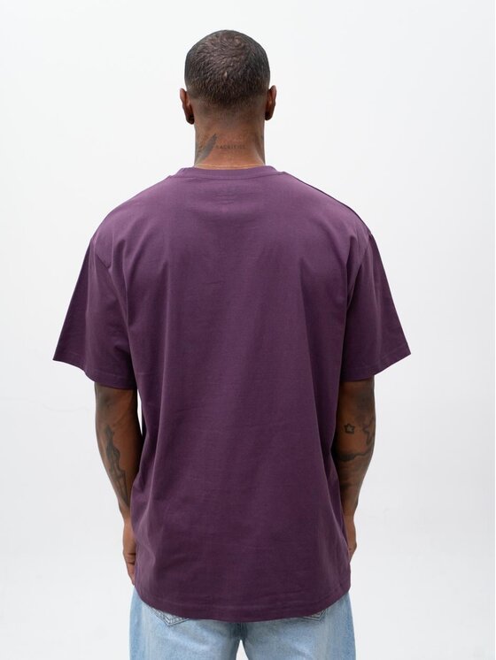 Jigga Wear Jigga Wear T-Shirt Szeroka luźna Laur korona 130022 Fioletowy Oversize