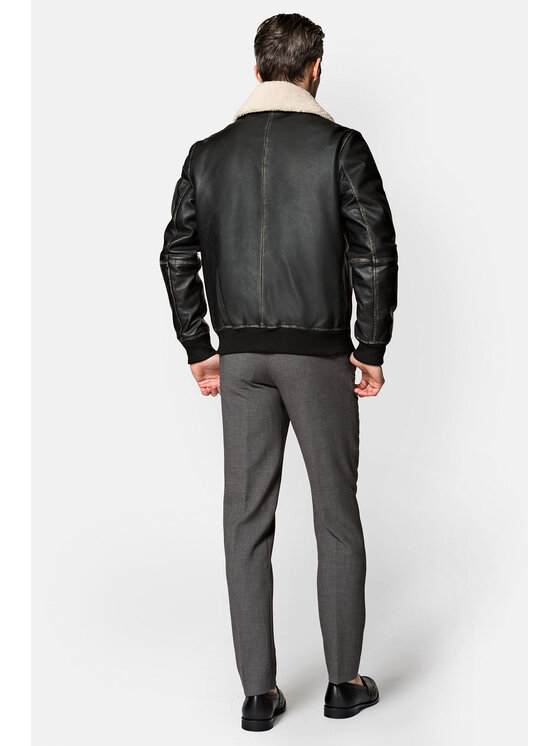 Lancerto Lancerto Kurtka skórzana Blain KU068222000008 Czarny Regular Fit