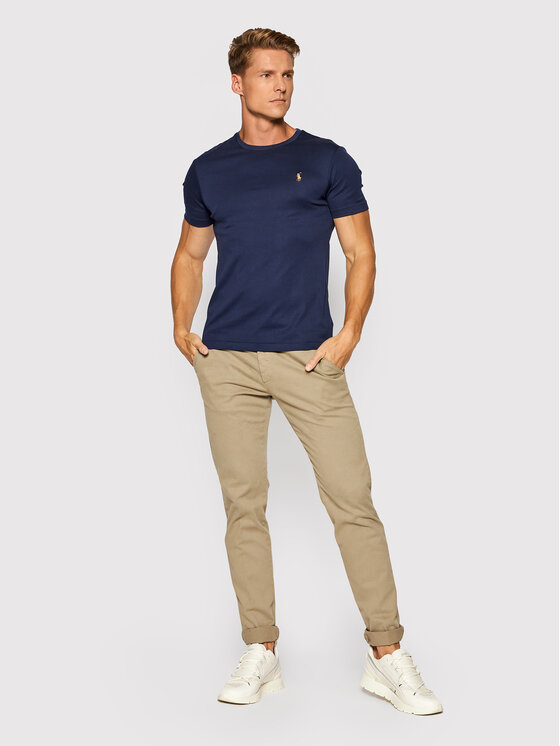 Polo Ralph Lauren Polo Ralph Lauren T-shirt 710740727 Tamnoplava Slim Fit