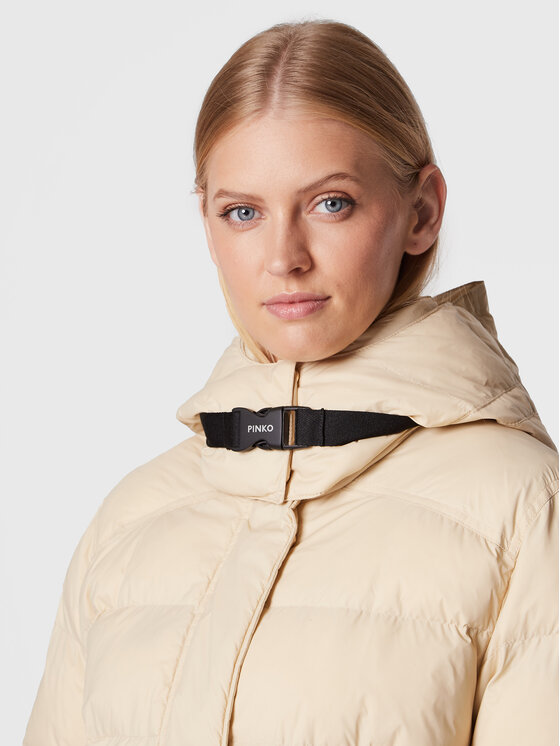 PINKO PINKO Žieminė striukė Ipotetico 1G18H1 Y834 Smėlio Regular Fit