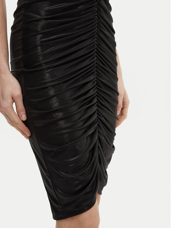 NORMA KAMALI NORMA KAMALI Sukienka koktajlowa ST3243LMD89001 Czarny Slim Fit