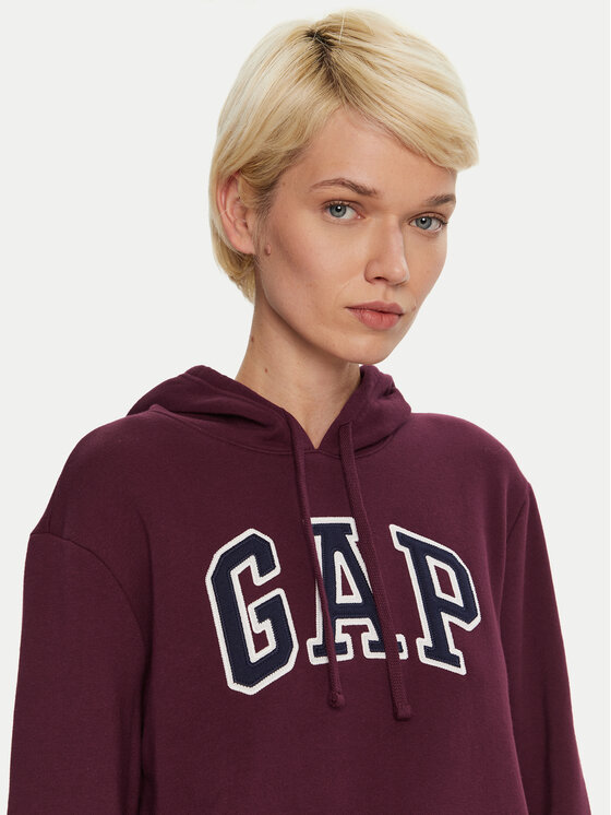 Gap Gap Majica dugih rukava 463506-02 Tamnocrvena Regular Fit