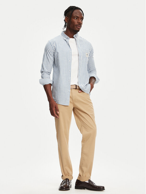 Robe di Kappa Robe di Kappa Krekls Nuno 63128NW Zils Regular Fit