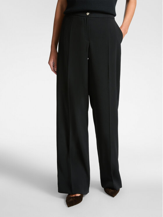 Elena Mirò Elena Mirò Pantaloni di tessuto P163P000359N050 Nero Regular Fit