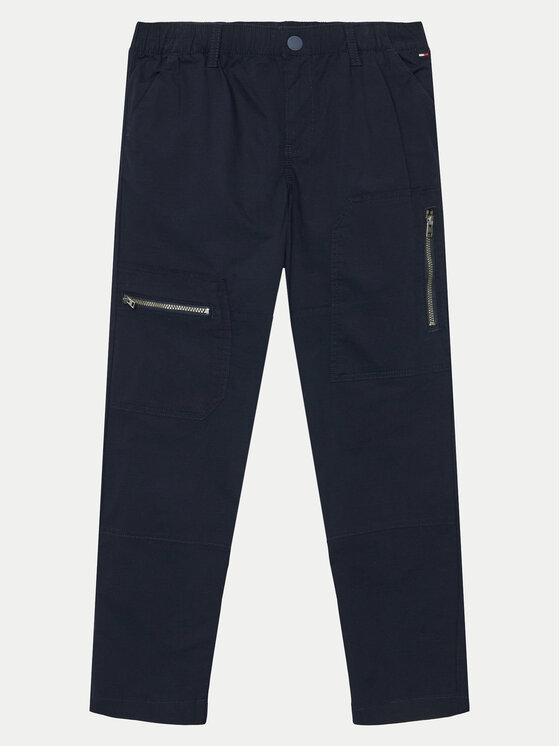 Tommy Hilfiger Tommy Hilfiger Szövet nadrág Utility KB0KB09122 Sötétkék Regular Fit