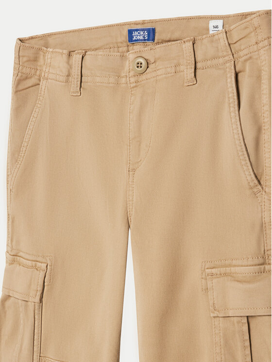 Jack & Jones Junior Jack & Jones Junior Spodnie materiałowe 12261033 Beżowy Regular Fit