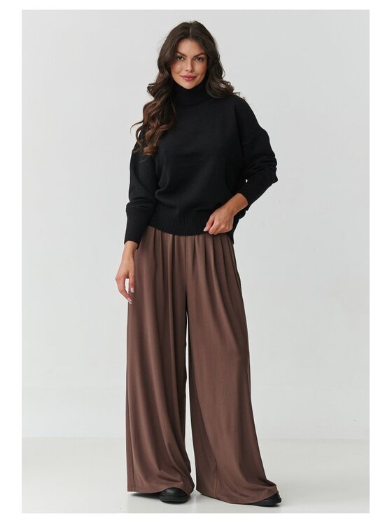Makadamia Makadamia Sweter S165 Czarny Loose Fit