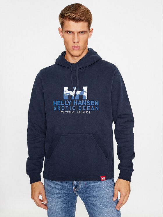 Helly Hansen Džemperis ar kapuci Ocean 30361 Tumši zils Regular Fit