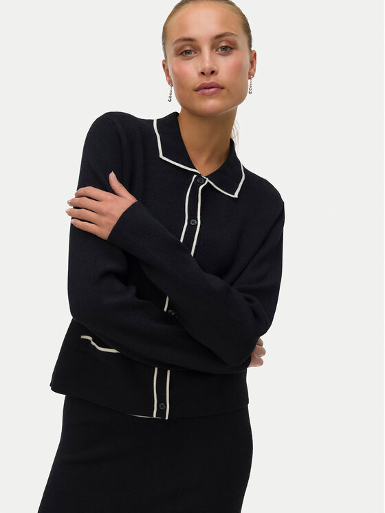 Vero Moda Vero Moda Kardigan Gold 10337626 Czarny Regular Fit