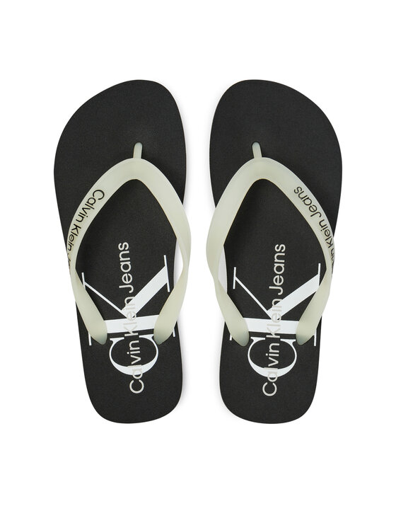 Calvin Klein Jeans Calvin Klein Jeans Šlepetės per pirštą Beach Sandal Flatform YW0YW01620 Juoda