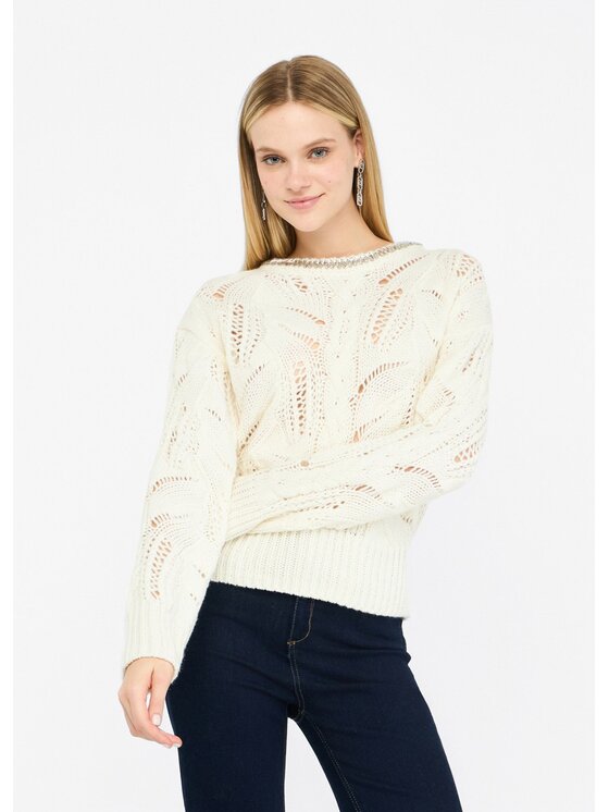 Liu Jo Liu Jo Maglione MF5452MA37R10701 Bianco Regular Fit