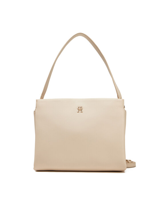 Tommy Hilfiger Tommy Hilfiger Torbica Th Legacy Med Satchel AW0AW17173 Écru