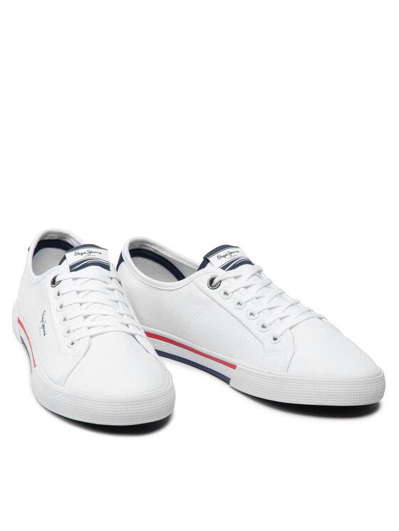 Pepe Jeans Pepe Jeans Πάνινα παπούτσια Brady Basic PMS30816 Λευκό