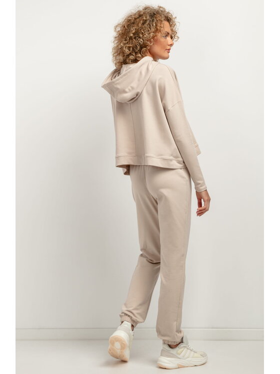 Tessita Tessita Bluza T380 Beżowy Loose Fit