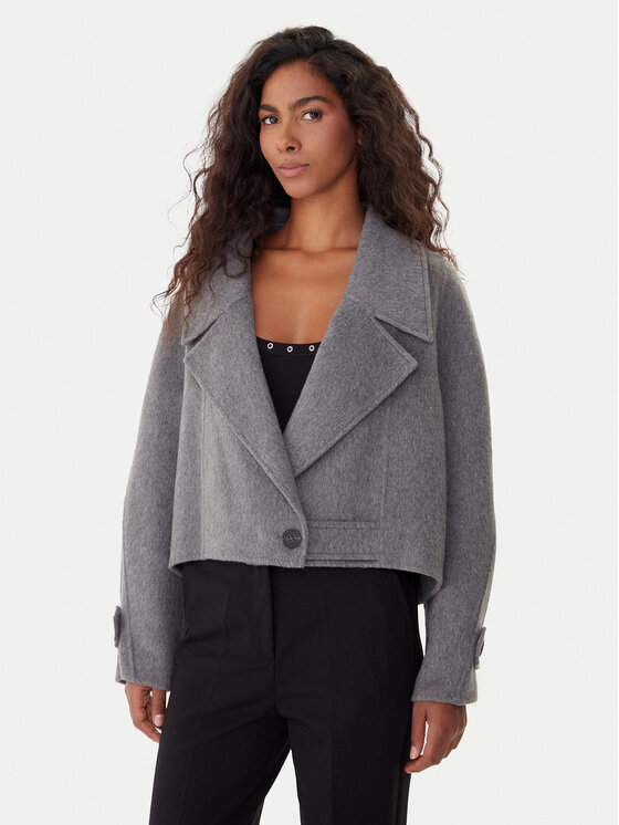 ViCOLO ViCOLO Übergangsjacke TF0026 Grau Regular Fit