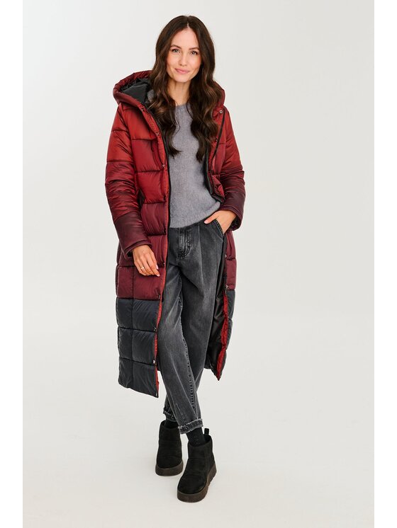 NAOKO NAOKO Kurtka zimowa Helsinki Ruby Czerwony Regular Fit