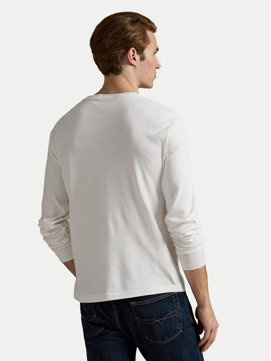 Polo Ralph Lauren Polo Ralph Lauren S dlouhým rukávem 710760121 Bílá Slim Fit