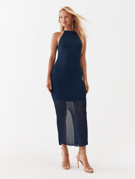 Guess Guess Φόρεμα καθημερινό W3YK93 R24F0 Σκούρο μπλε Slim Fit