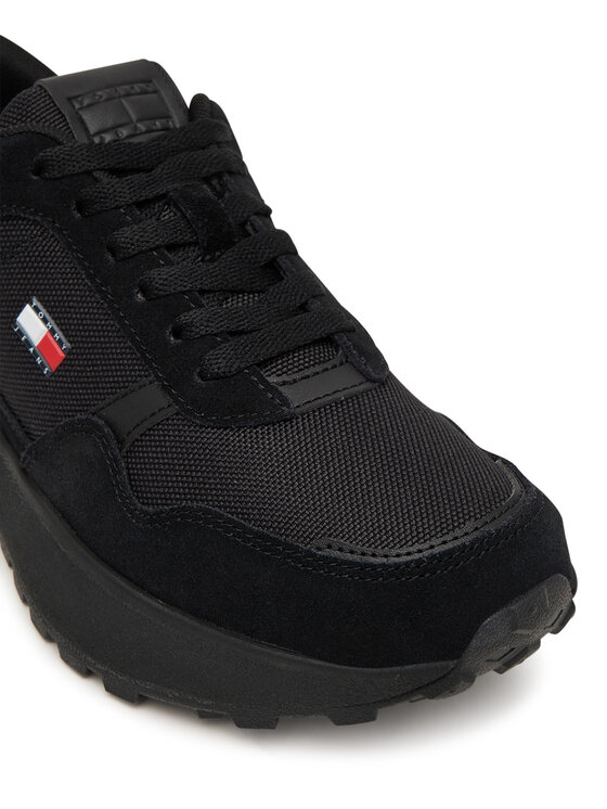 Tommy Jeans Tommy Jeans Sportcipők Modern Runner Mix EN0EN03100 Fekete
