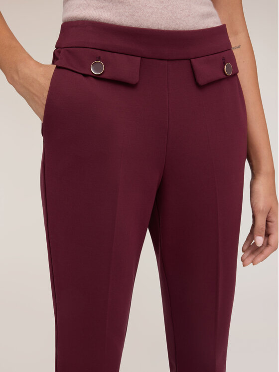Motivi Motivi Pantaloni di tessuto P05JQ004851N036 Bordeaux Slim Fit
