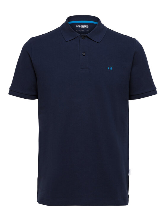 Selected Homme Selected Homme Polo särk 16087839 Tumesinine Regular Fit